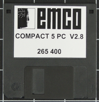 EMCO Compact 5 PC Software Version 2.8, Diskette 3,5 HD