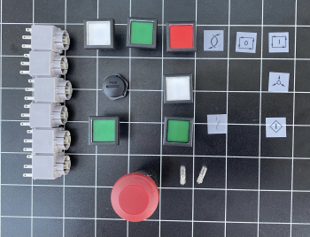 Tastersatz passend für Deckel Handsteuerleiste FP2A, FP3A, FP4A Dialog-11 mit UVV