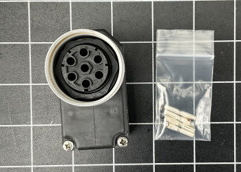 Motorstecker für Bosch AC-Servomotor abgewinkelt (2,4mm)