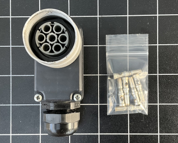 Motorstecker für Bosch AC-Servomotor abgewinkelt (3,6mm)