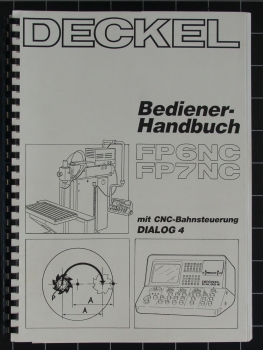 Deckel Bediener-Handbuch für FP6NC, FP7NC mit Dialog-4 Steuerung