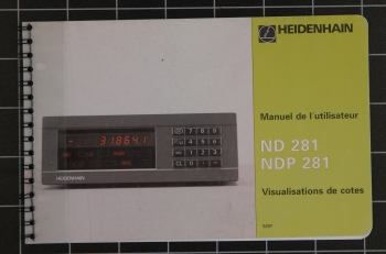 Heidenhain ND281/NDP281 Manuel de I´utilisateur Id 284 251-36