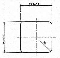 RAFI Rafix S26 Blende schwarz (opak)  5.49.027.024/0104