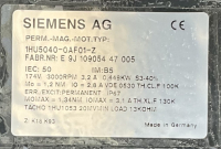 Siemens Servomotor 1HU5040-0AF01-Z K18 K93